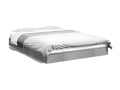 Cadre de lit gris b¨¦ton 120x190 bois d'ing¨¦nierie VCWC24593