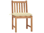 Chaises de jardin 8 pcs avec coussins Bois de teck massif 17 NDJH24258