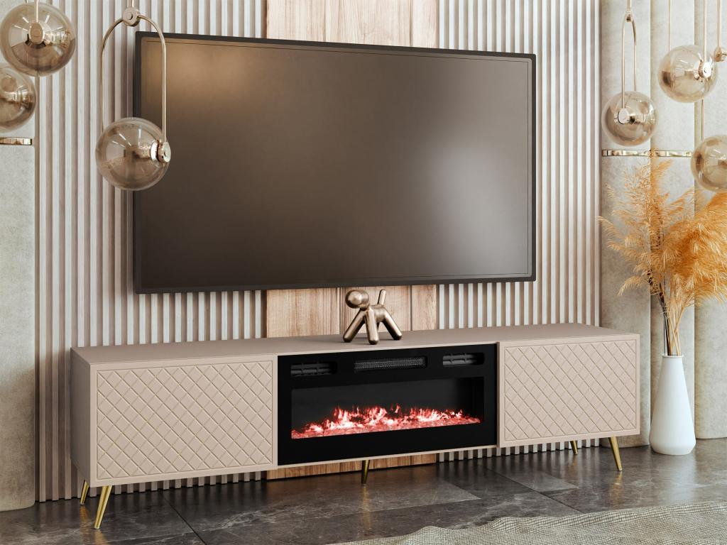 Meuble TV Chezlova K111 Beige 197x52x42cm MBJV08333