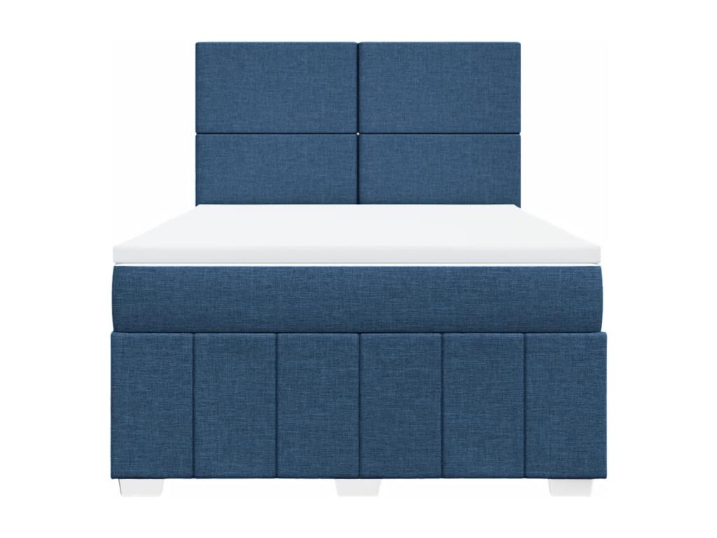 Sommier ¨¤ Artigeo de lit avec matelas Bleu 140x200 cm Tissu XMMY45532