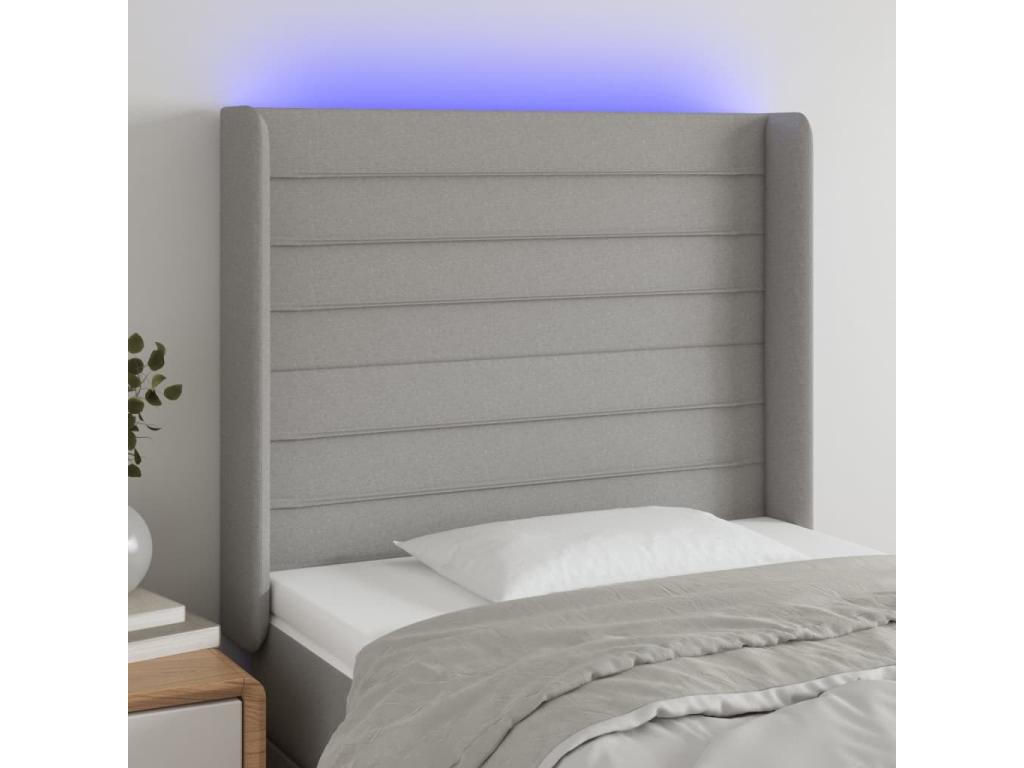 T-shirt LED Gris clair 83x16x118/128 cm Tissu ACVD96237