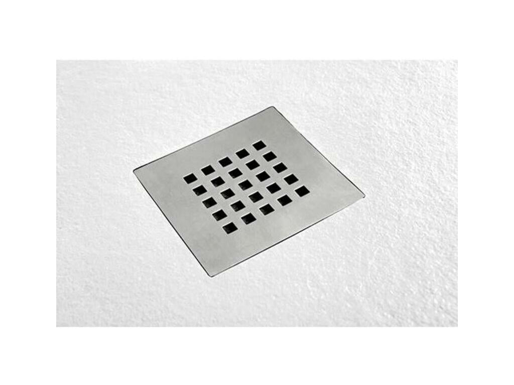 Receveur de Douche 95x200 cm Chezlova Slim Blanc en R¨¦sine Synth¨¦tique et Poudre de Marbre Avec Drain Libre WBLX07779