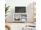 Meuble TV blanc 69,5x30x50 cm bois d'ing¨¦nierie VXAK36244