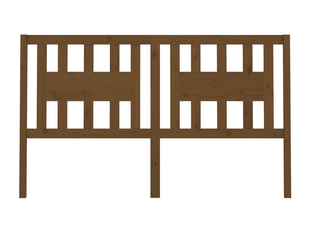 Tête de lit Marron miel 206x4x100 cm Bois massif de pin ARZD06943