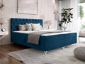 Lit continental Chezlova 141 Continental Double Bleu 140x200 Sommier ¨¤ Chezlova 146cm DGFB43327