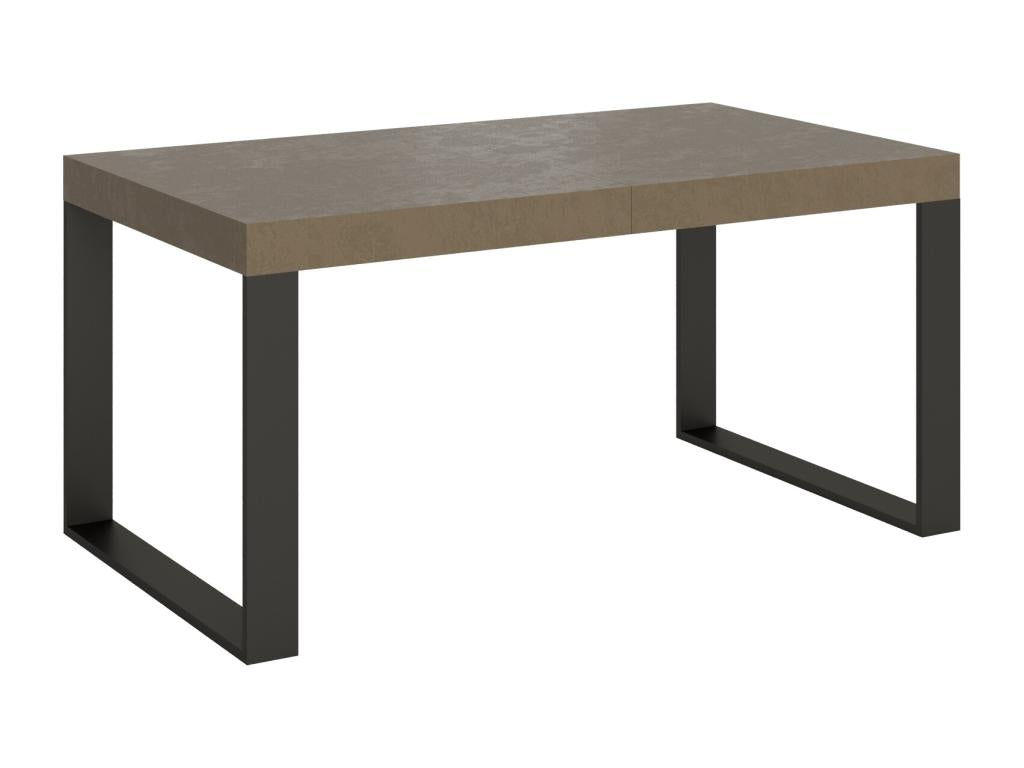 Table extensible 90x160/264 cm Tecno Decohaute pieds anthracite INTX26434