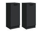 Buffets 2 pièces noir 30x30x70 cm bois d'ingénierie XGMJ90866