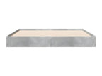 Cadre de lit gris b¨¦ton 120x190 bois d'ing¨¦nierie VCWC24593