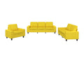 Ensemble de canapés 3 pièces jaune clair tissu YMCH21815