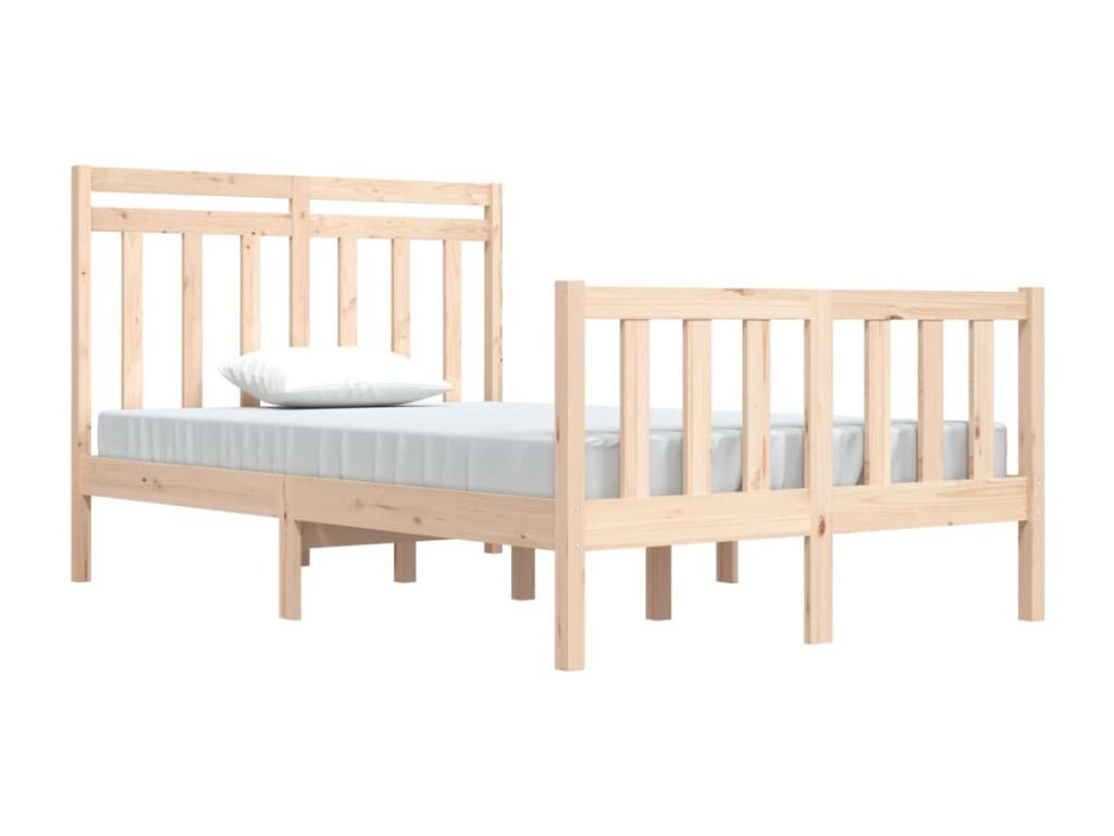 Cadre de lit sans matelas 120x190 cm bois massif GQSQ09558