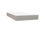 Sommier ¨¤ Chezlova de lit et matelas Gris clair 90x190 Tissu KGHA58967