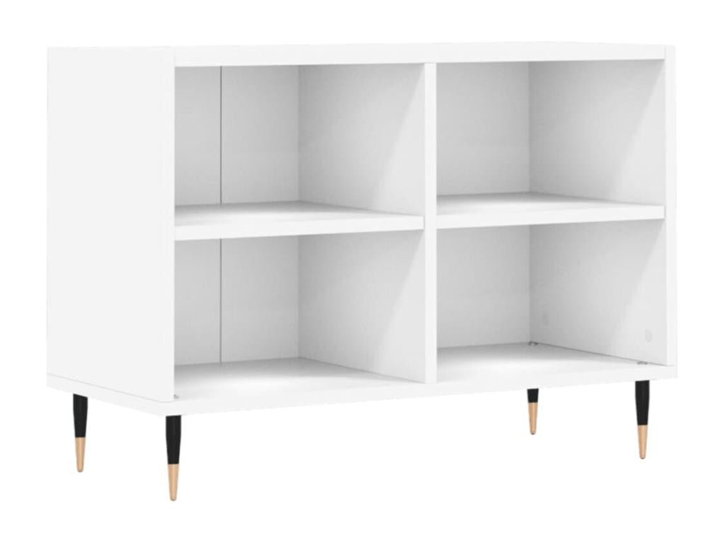 Meuble TV blanc 69,5x30x50 cm bois d'ing¨¦nierie VXAK36244