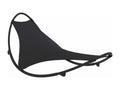 Chaise longue ¨¤ bascule avec roues Acier et textile¨¨ne Noir INBM27157