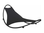 Chaise longue ¨¤ bascule avec roues Acier et textile¨¨ne Noir INBM27157