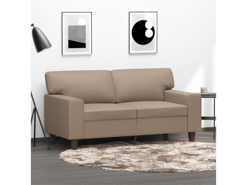Canapé¨¦¨¤ 2 places Cappuccino 120 cm Similicuir SFVK74186