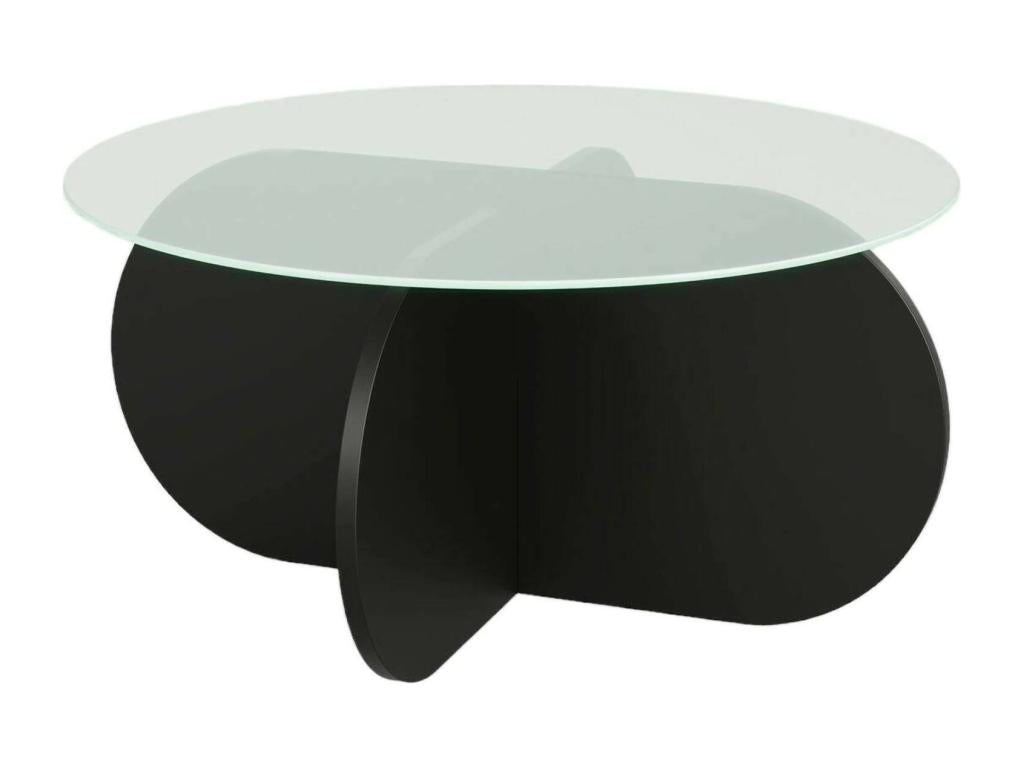 Table basse Artigeo Table basse Porte-revues pour canapé¨¦ Etag¨¨re de salon 75x75h35 cm Noir QLFE75023