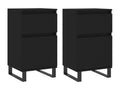 Buffets 2 pièces noir 40x35x70 cm bois d'ingénierie ZCNW03068