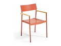 Fauteuil de jardin en aluminium et bois Artigeo OSJJ88692