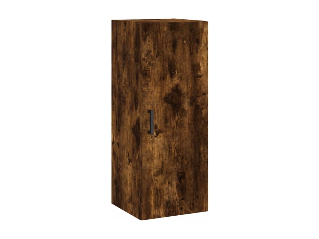 Buffet haut Ch¨ºne fum¨¦ 34.5x34x180 cm Bois d'ing¨¦nierie IUWF95248