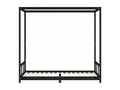 Cadre de lit pour enfants noir 90x200 cm bois de pin massif VUYQ69699