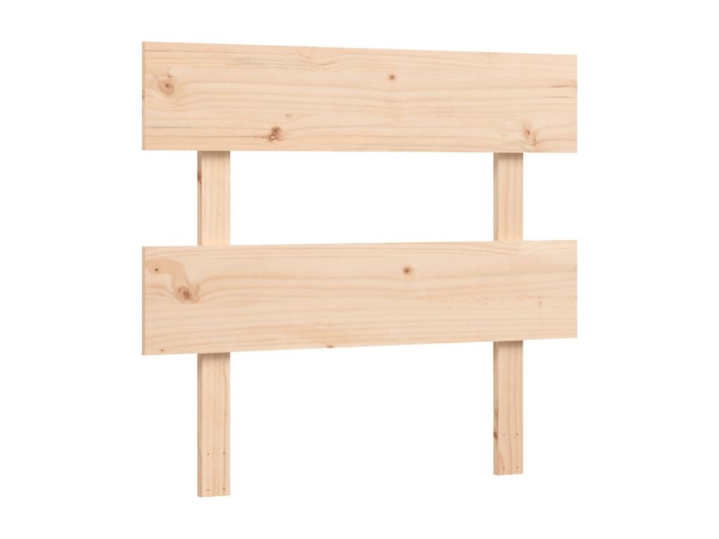 Cadre de lit avec tête de lit 90x200 cm bois massif WVOK38294