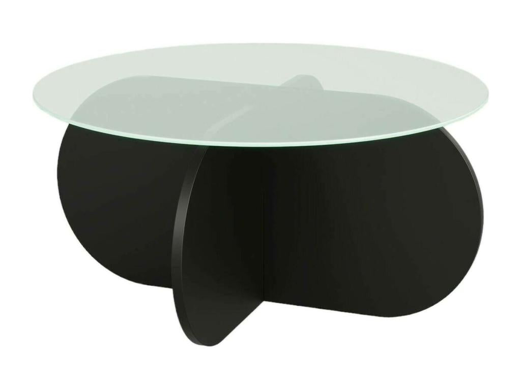 Table basse Artigeo Table basse Porte-revues pour canapé¨¦ Etag¨¨re de salon 75x75h35 cm Noir QLFE75023