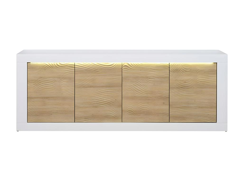 Buffet 4 portes Chezlova L220cm- Fabrication Française PYEN42272