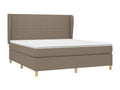 Lit ¨¤ sommier tapissier avec matelas Artigeo 160x200 cm Tissu MAHO97885