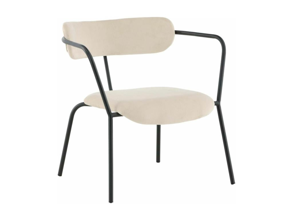 Fauteuil en velours et acier Chezlova TYEE92698