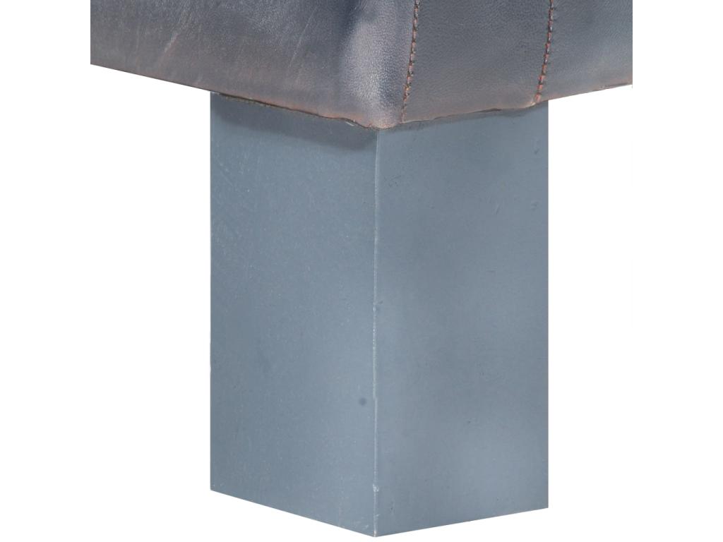 Fauteuil Gris Cuir véritable YLEX88908