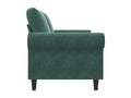 Canap¨¦¨¤ 2 places Vert fonc¨¦ 140 cm Velours MUNC19457