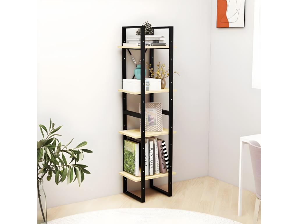 Biblioth¨¨que¨¤ 4 niveaux 40x30x140 cm Bois de pin massif LCGB88873