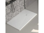 Receveur de douche blanc finition ardoise Artigeo Plus grille de couleur - 90x70 cm RWJP40406