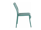 Chaise design de terrasse en aluminium vert fonc¨¦ LIXS44867