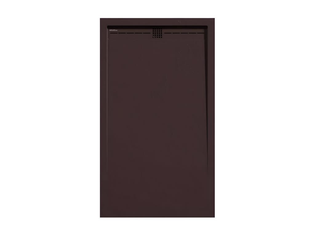 Receveur de douche Chocolat finition Ardoise Chezlova CACH grille de couleur - 160x80 cm ZAQI35656