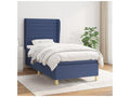 Sommier ¨¤ Artigeo de lit avec matelas Bleu 100x200 Tissu SJBP07820