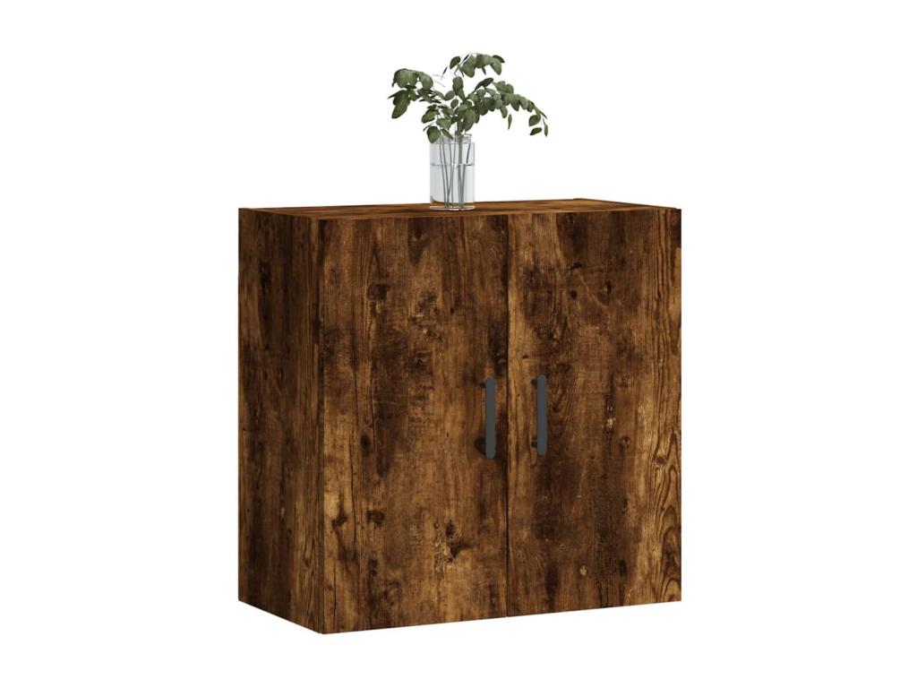 Armoire murale ch¨ºne fum¨¦ 60x31x60 bois d'ing¨¦nierie PJIV07749