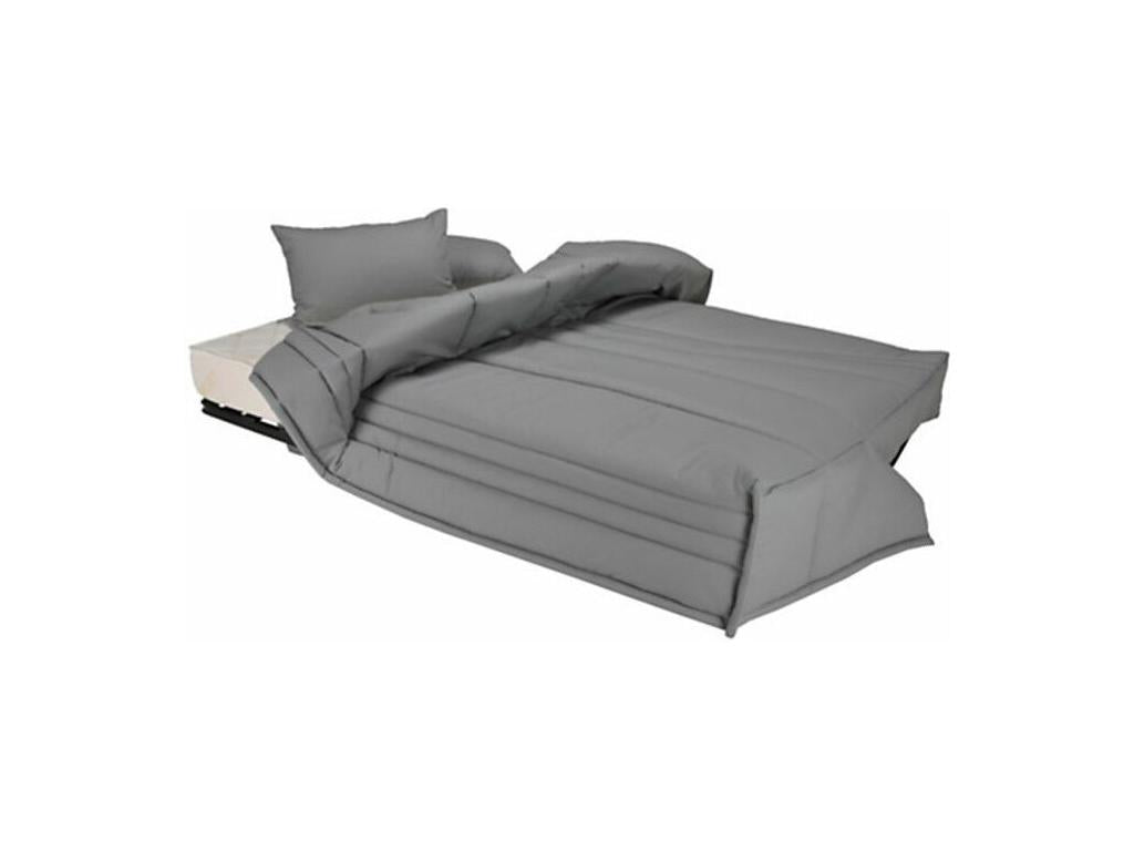 Canap¨¦ clic clac tissu avec rangement matelas Sofaconfort 17cm Chezlova 193cm-Couleur Bleu canard EHRX90016