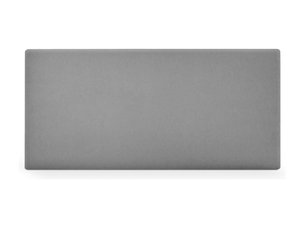Chezlova Tête de lit en tissu Aqualine lisse 95x50cm Lits 90 - Gris QHHW43233