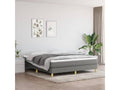Sommier ¨¤ Artigeo de lit avec matelas Gris fonc¨¦ 180x200cm Tissu PEYD88354