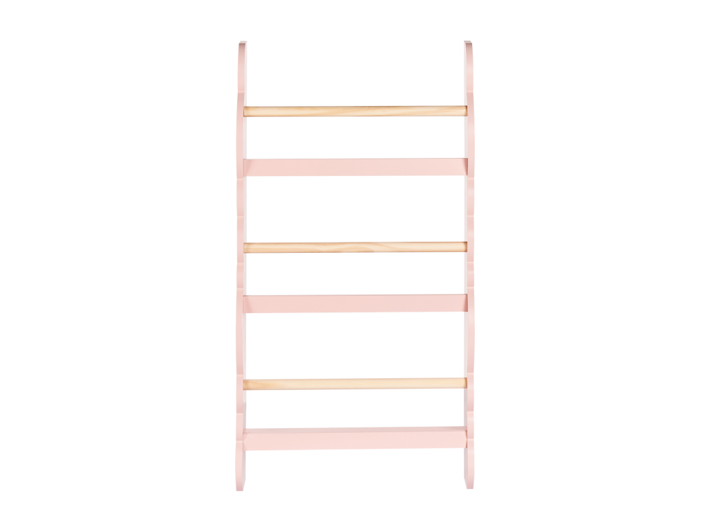 Biblioth¨¨que murale Chezlova Bois d'ing¨¦nierie Rose pastel KVVQ05219