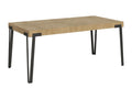 Table extensible 90x180/284 cm Decohaute Chêne Nature cadre Anthracite UKLD39693