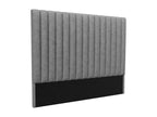Tête de lit coutures verticales - 170 cm - Tissu - Gris- Artigeo COMO12985