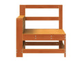 Canap¨¦ de jardin accoudoir avec table d'appoint bois massif pin WCSE68796