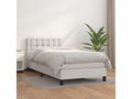 Sommier ¨¤ Chezlova de lit avec matelas Blanc 80x200 cm Similicuir FZJH88507