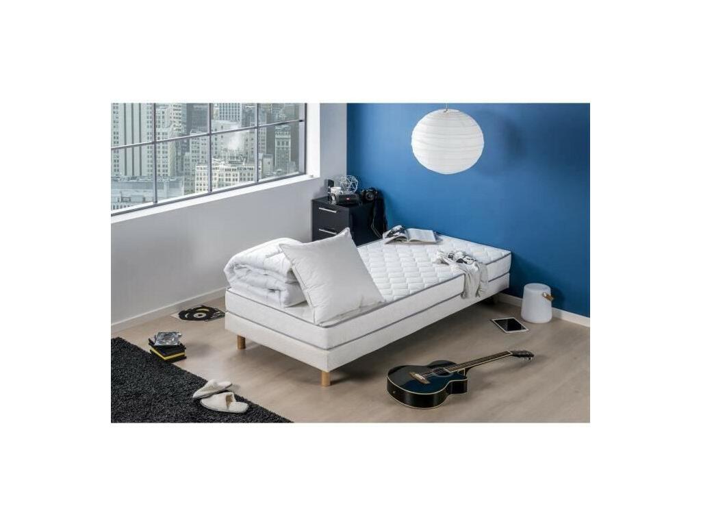 Chezlova DREAM Pack Star Matelas 90x190 Couette 140x200 Oreiller 60x60 - 16 cm SHOM86716