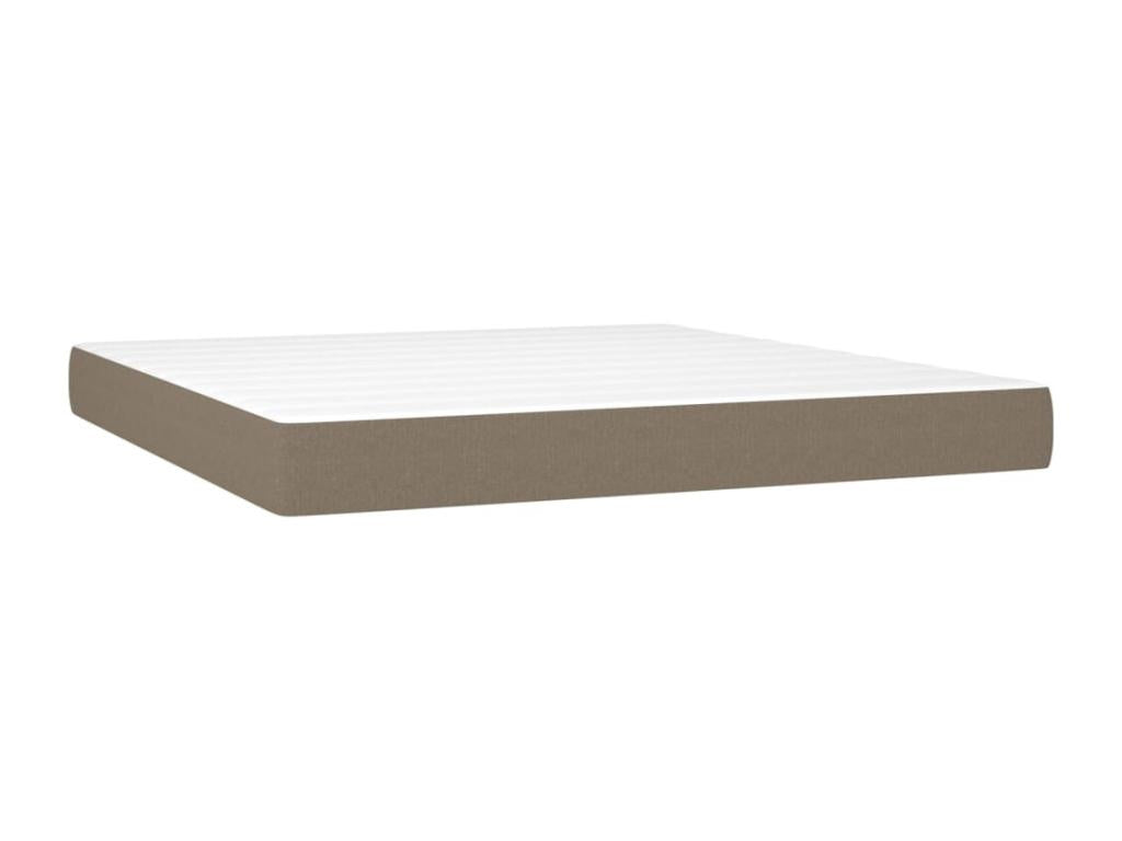 Lit ¨¤ sommier tapissier avec matelas Artigeo 160x200 cm Tissu MAHO97885