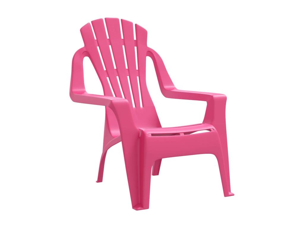 Chaises de jardin pour enfants lot de 2 roses 37x34x44 cm PP KMUM95497
