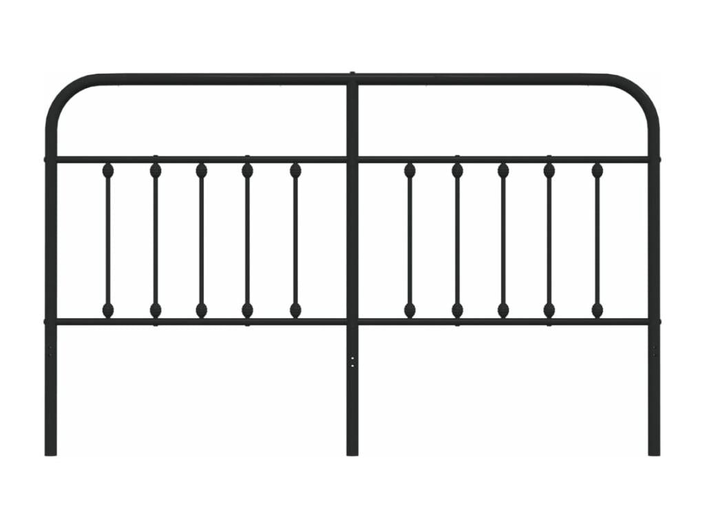 Tête de lit en métal noir 180cm BAYS68185
