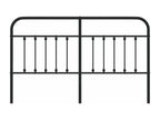 Tête de lit en métal noir 180cm BAYS68185